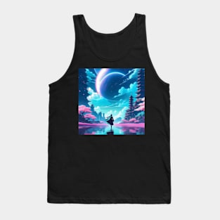 Fantasy cosmic landscape Tank Top